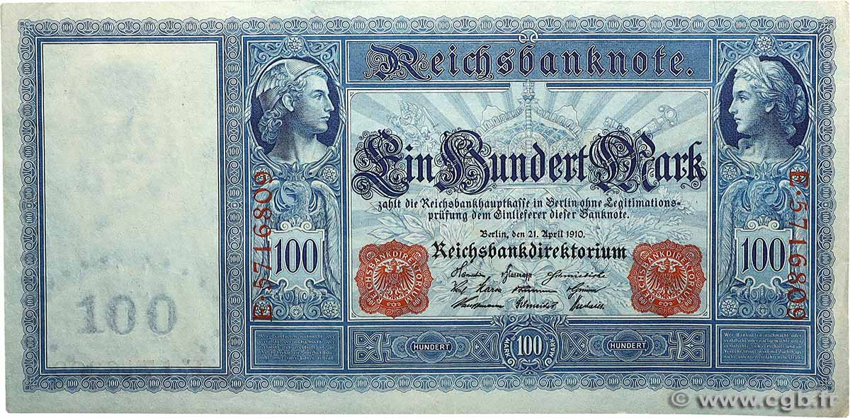 100 Mark ALLEMAGNE 1910 P.042 SUP