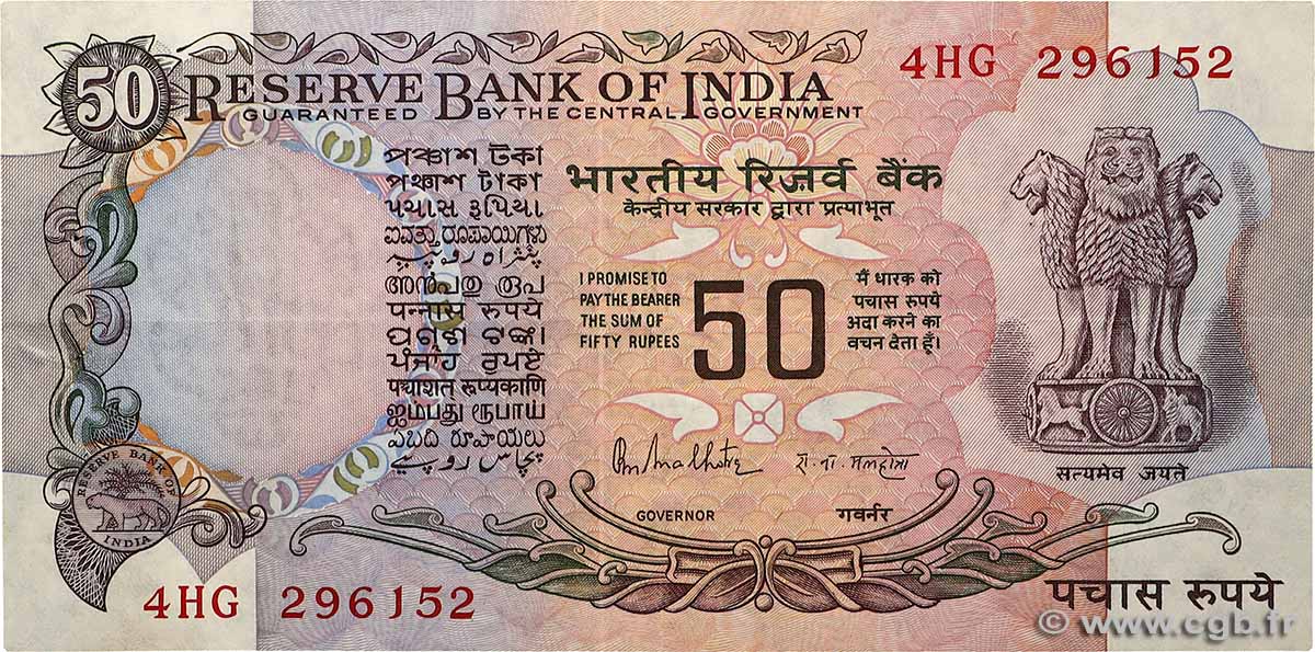 50 Rupees INDIEN
1983 P.084c fVZ