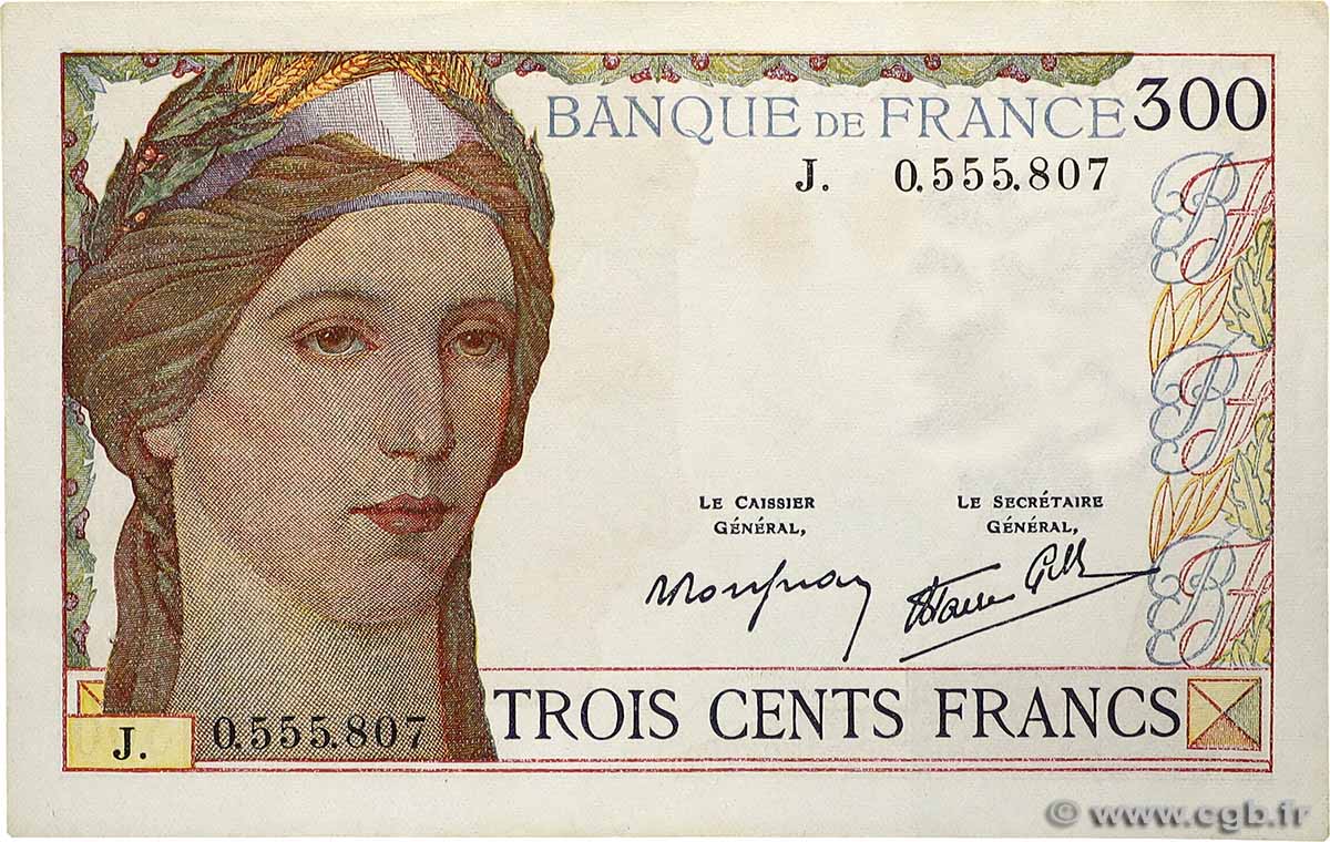 300 Francs FRANCIA 1938 F.29.01 EBC