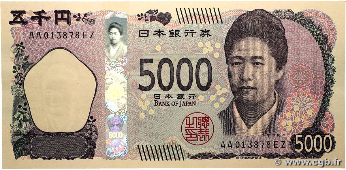 5000 Yen JAPON 2024 P.108 NEUF