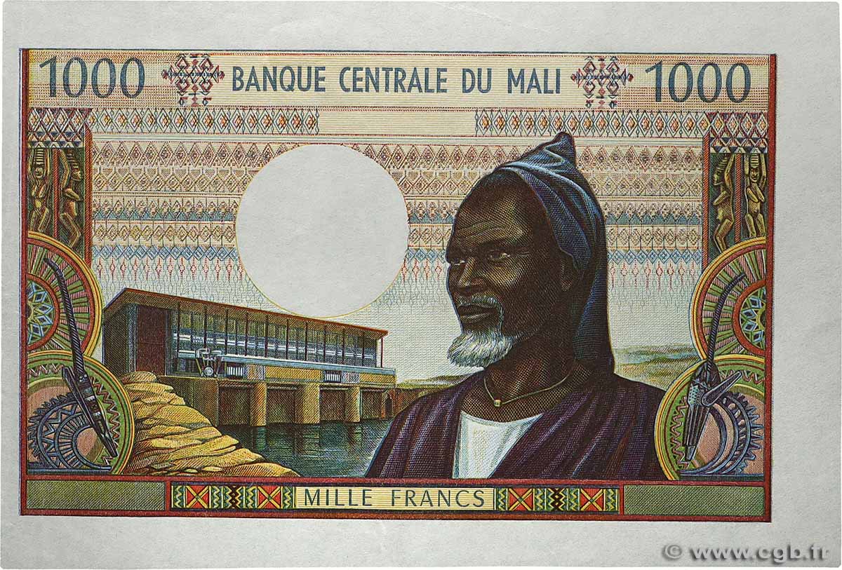 1000 Francs Épreuve MALí 1970 P.13p SC