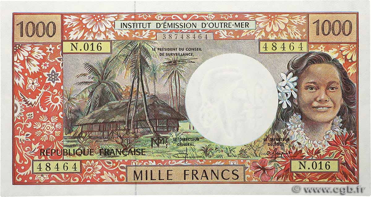 1000 Francs FRENCH PACIFIC TERRITORIES 1995 P.02b UNC
