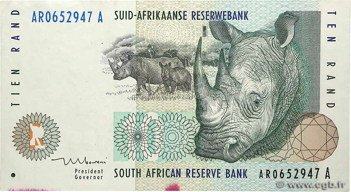 10 Rand SüDAFRIKA 1993 P.123b fVZ