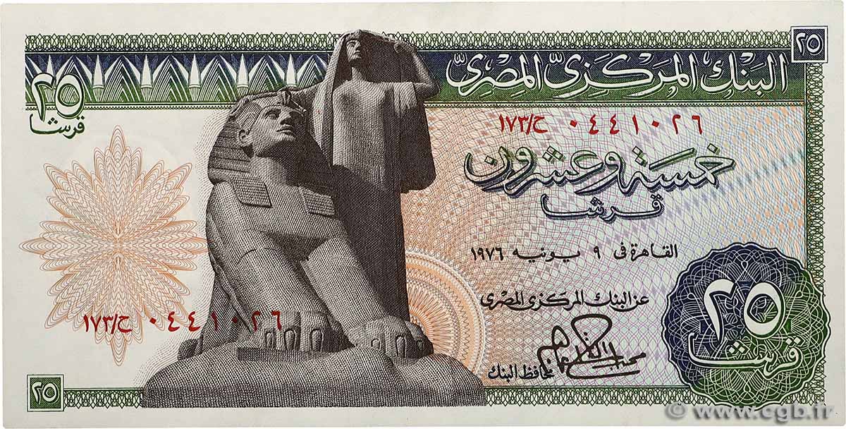 25 Piastres ÉGYPTE 1976 P.047c pr.NEUF