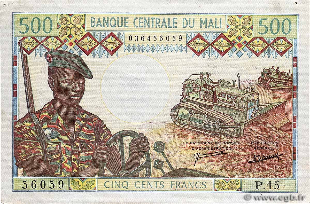 500 Francs MALI 1973 P.12d fVZ
