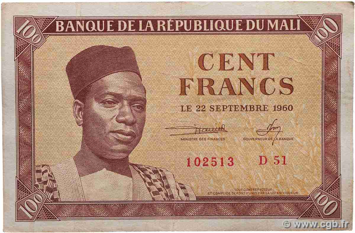 100 Francs MALI 1960 P.02 fSS