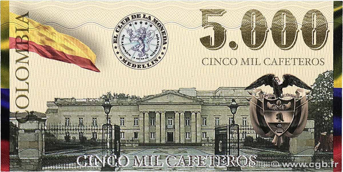 5000 Cafeteros COLOMBIE 2013 P.- NEUF