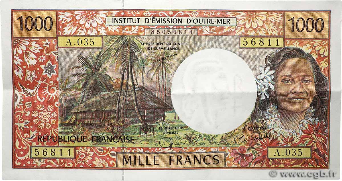 1000 Francs POLYNÉSIE, TERRITOIRES D OUTRE MER 2002 P.02h SUP