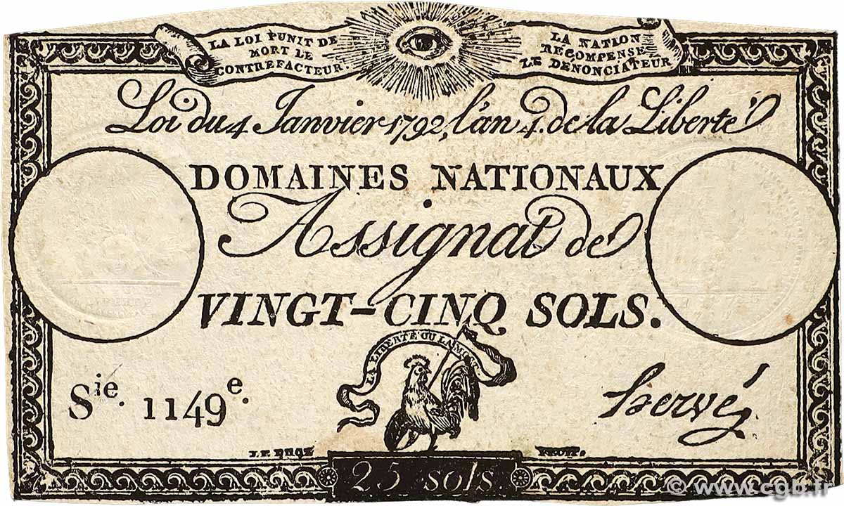 25 Sols FRANCE 1792 Ass.25a pr.SUP