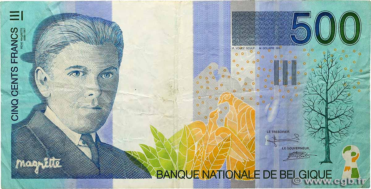 500 Francs BELGIQUE 1998 P.149 TB
