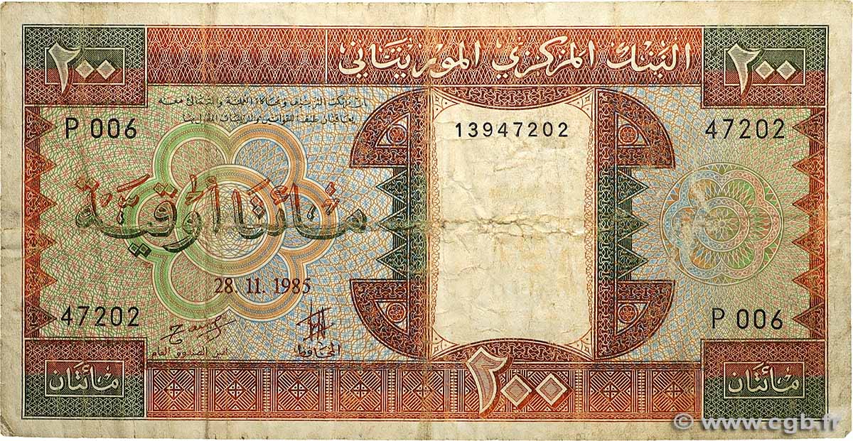 200 Ouguiya MAURITANIE 1985 P.05b B+