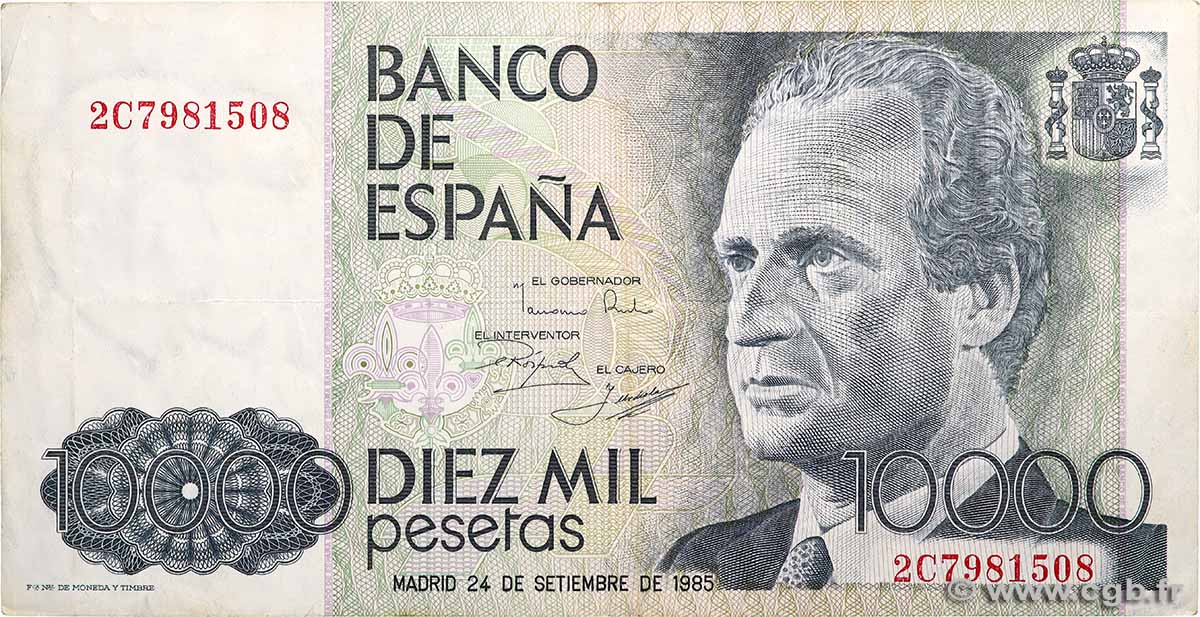 10000 Pesetas SPAIN 1985 P.161 F+