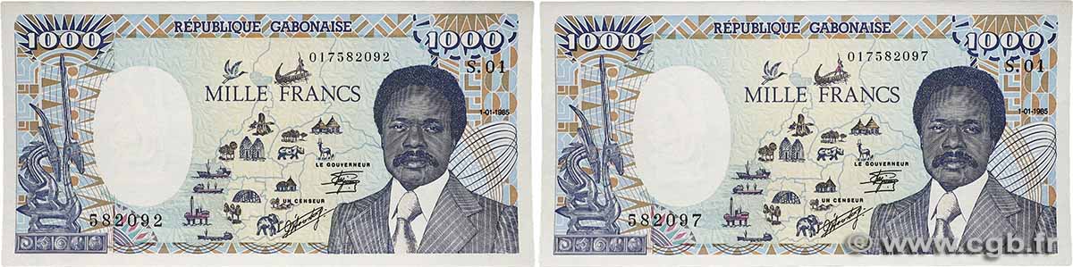 1000 Francs type 1985 Lot GABUN 1985 A.245a fST+