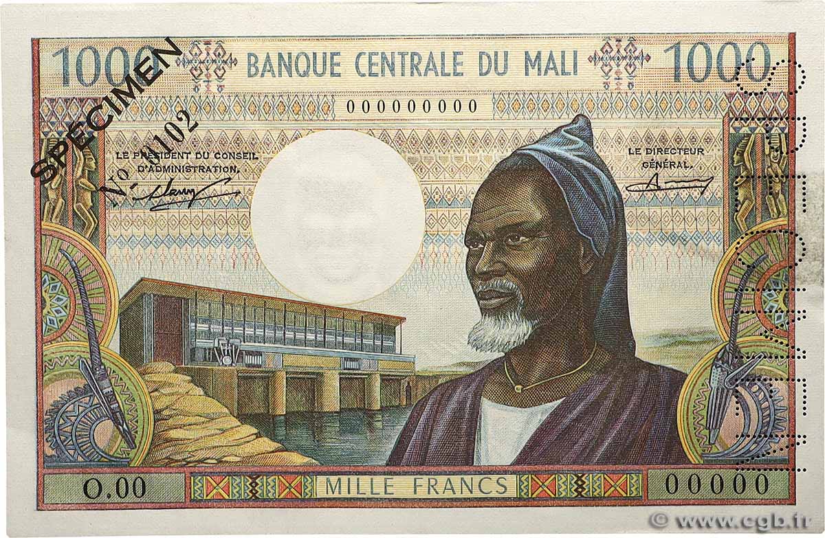 1000 Francs Spécimen MALI 1970 P.13s VZ