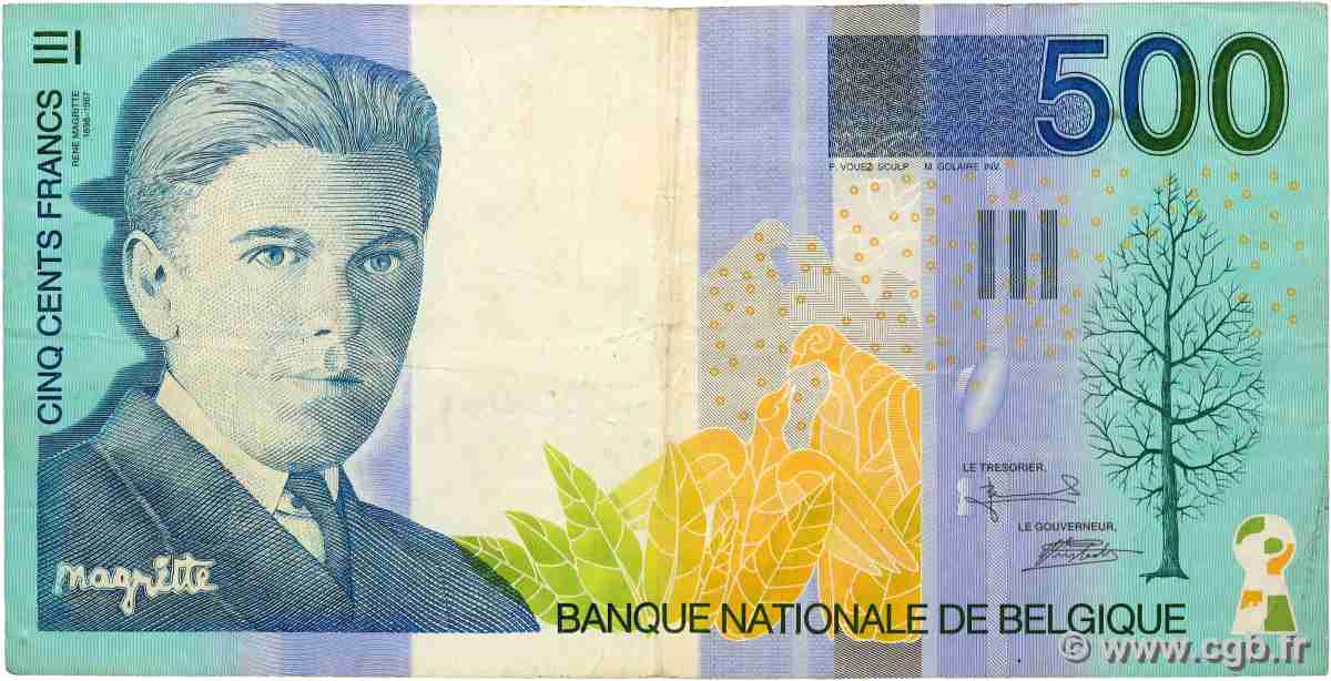 500 Francs BELGIQUE 1998 P.149 pr.TTB