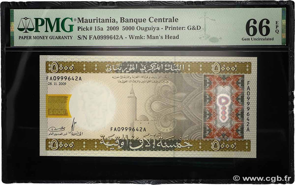 5000 Ouguiya MAURITANIEN 2009 P.15a ST