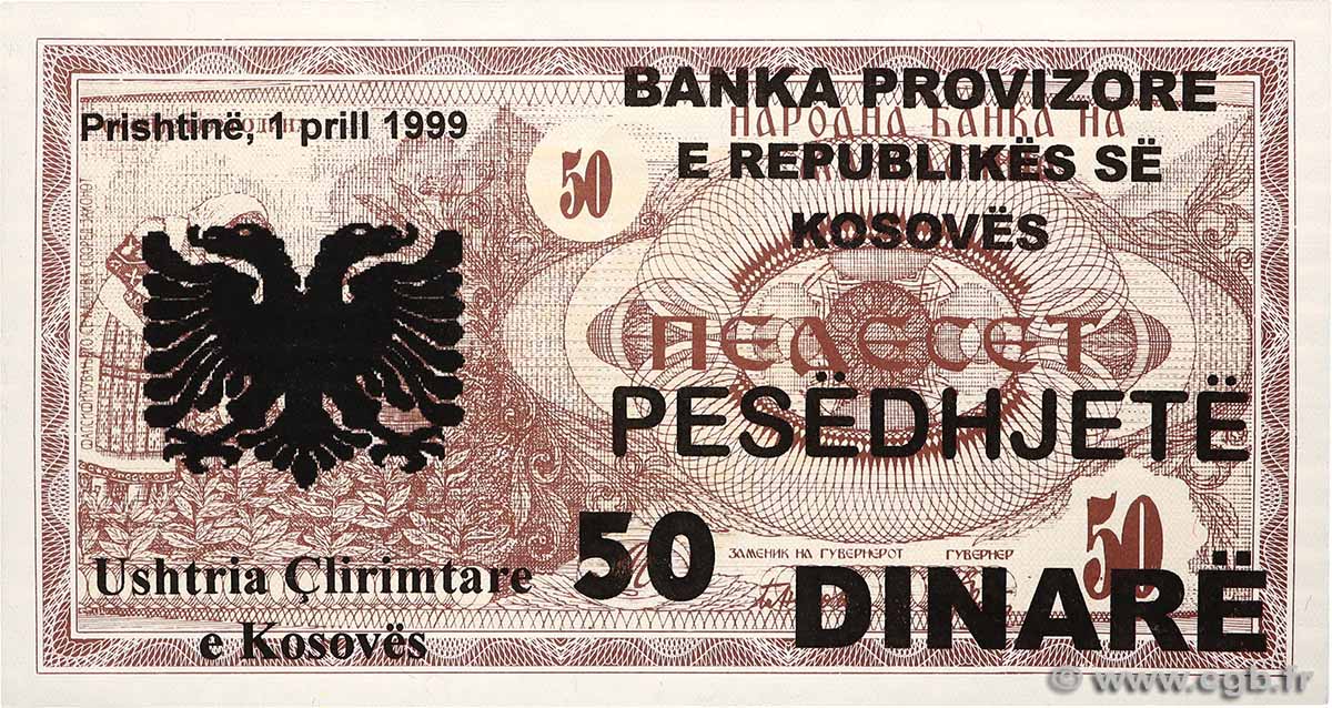 50 Dinare JUGOSLAWIEN 1999 P.- ST