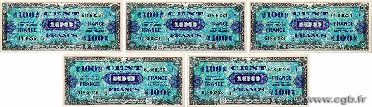 100 Francs FRANCE Lot FRANKREICH 1945 VF.25.02 VZ to fST