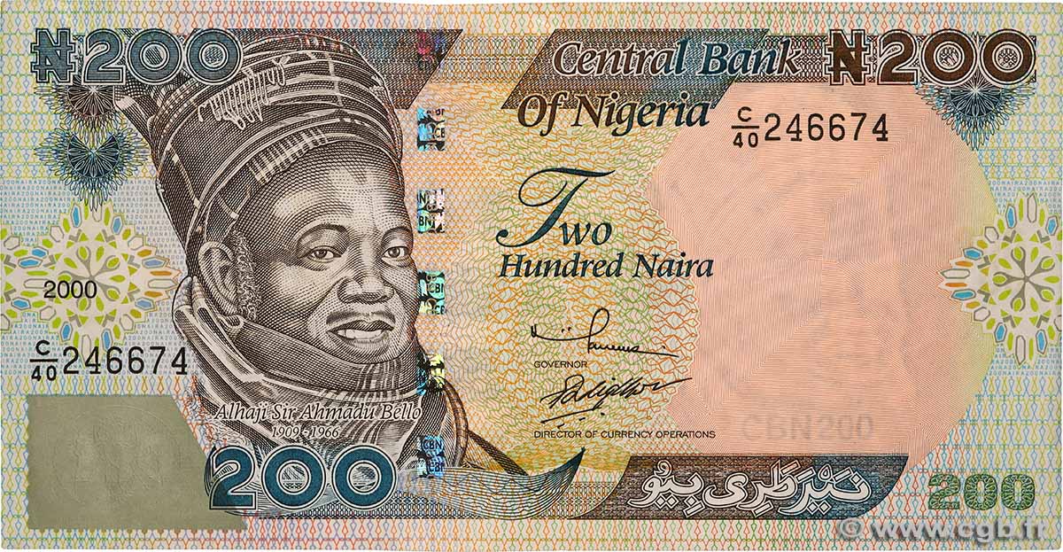 200 Naira NIGERIA 2000 P.29a VZ+