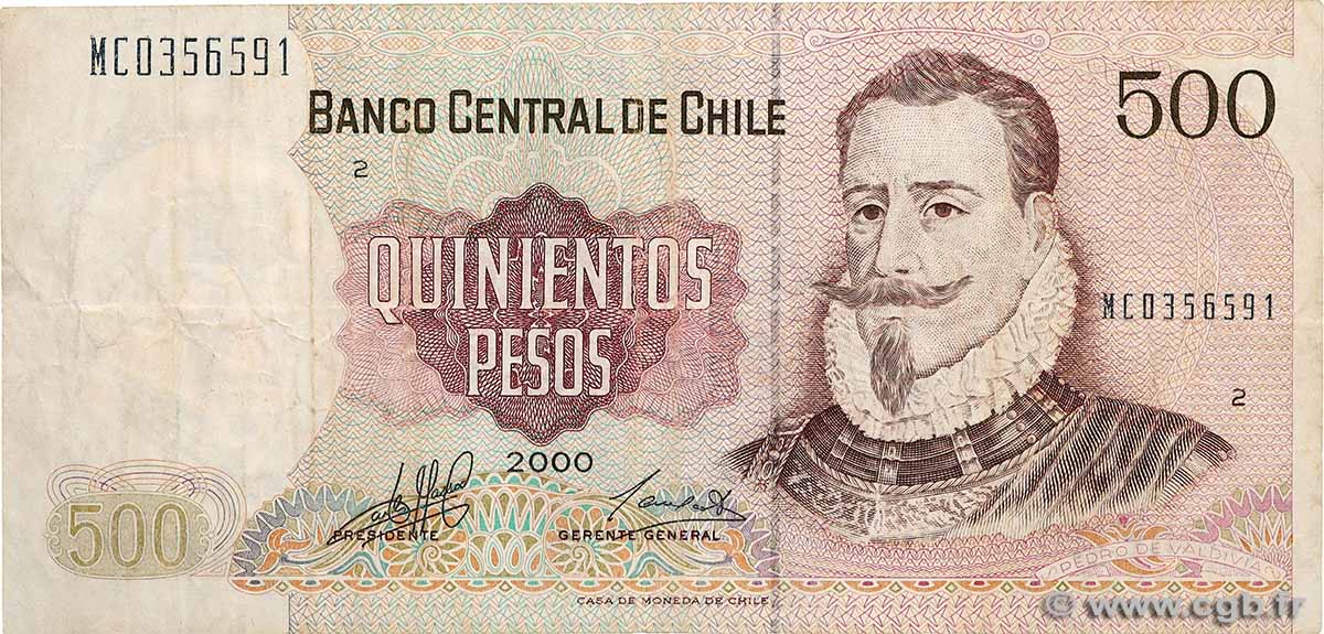 500 Pesos CHILE
2000 P.153e S