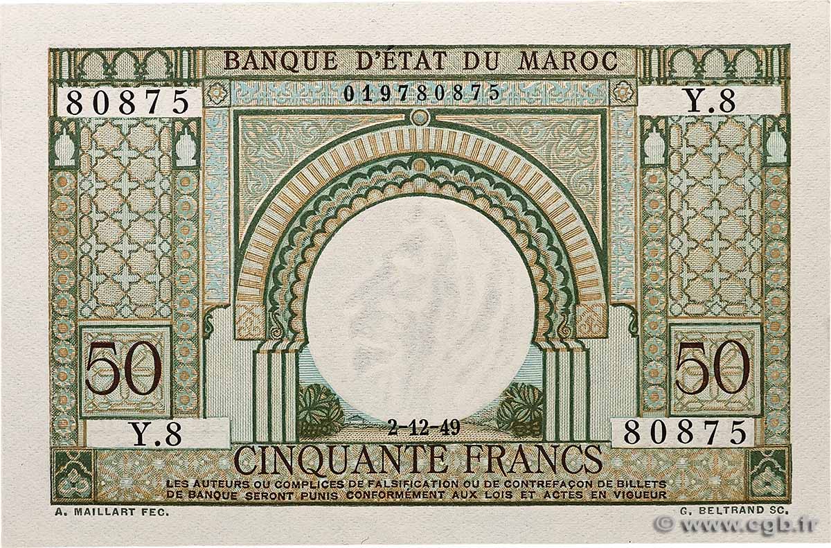 50 Francs MAROC 1949 P.44 SPL