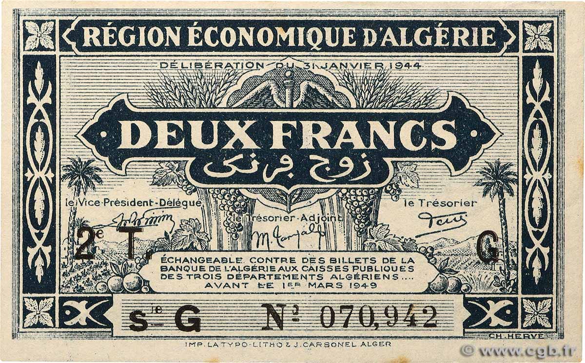 2 Francs ALGERIA 1944 P.102 AU-