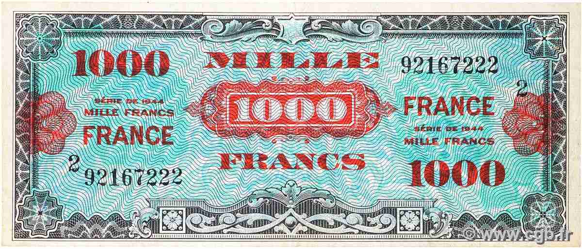 1000 Francs FRANCE FRANCE 1945 VF.27.02 VF