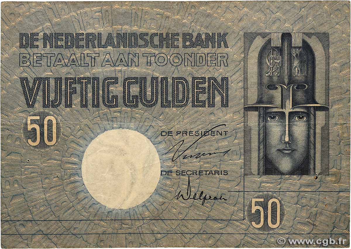 50 Gulden NIEDERLANDE 1929 P.047 S