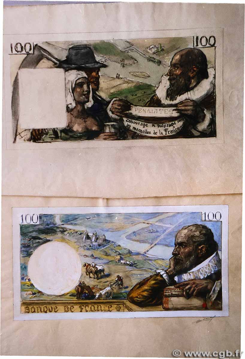 100 Francs SULLY Photo FRANCIA 1935 F.26p AU