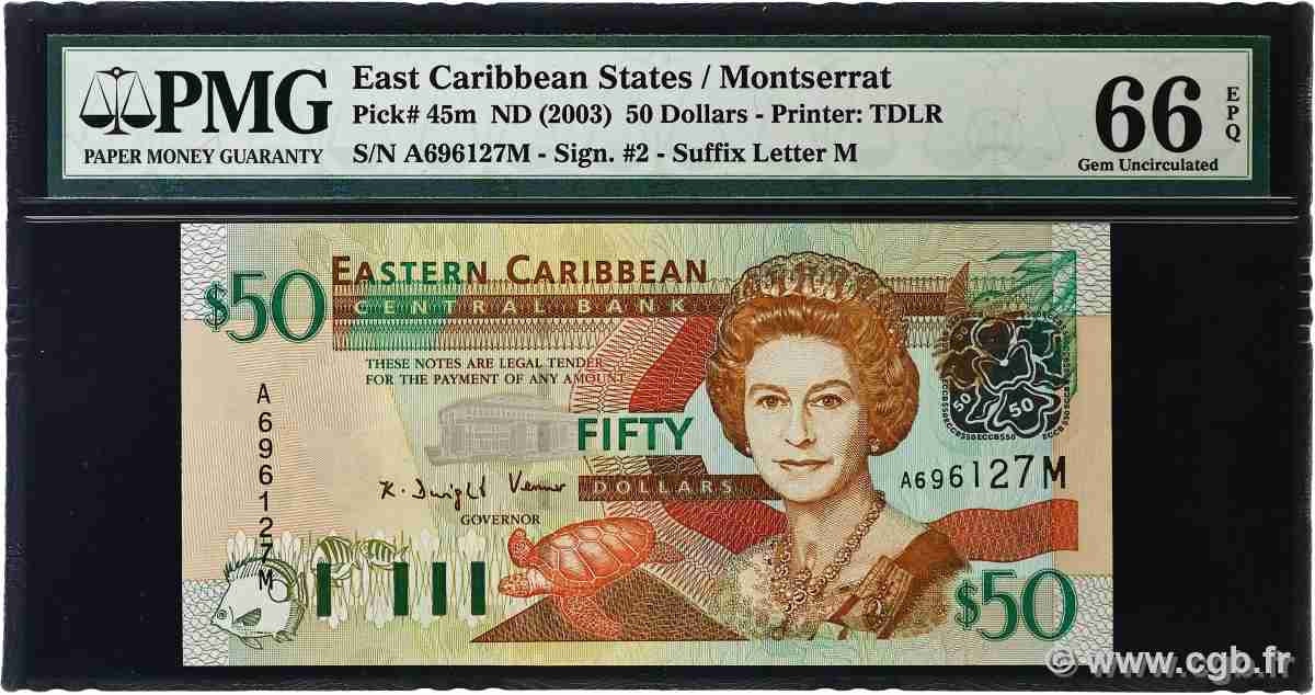 50 Dollars EAST CARIBBEAN STATES 2003 P.45m ST