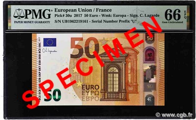 50 Euros EUROPE 2017 P.30u NEUF