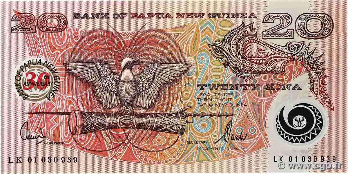 20 Kina Commémoratif PAPUA NEW GUINEA 2004 P.27 UNC