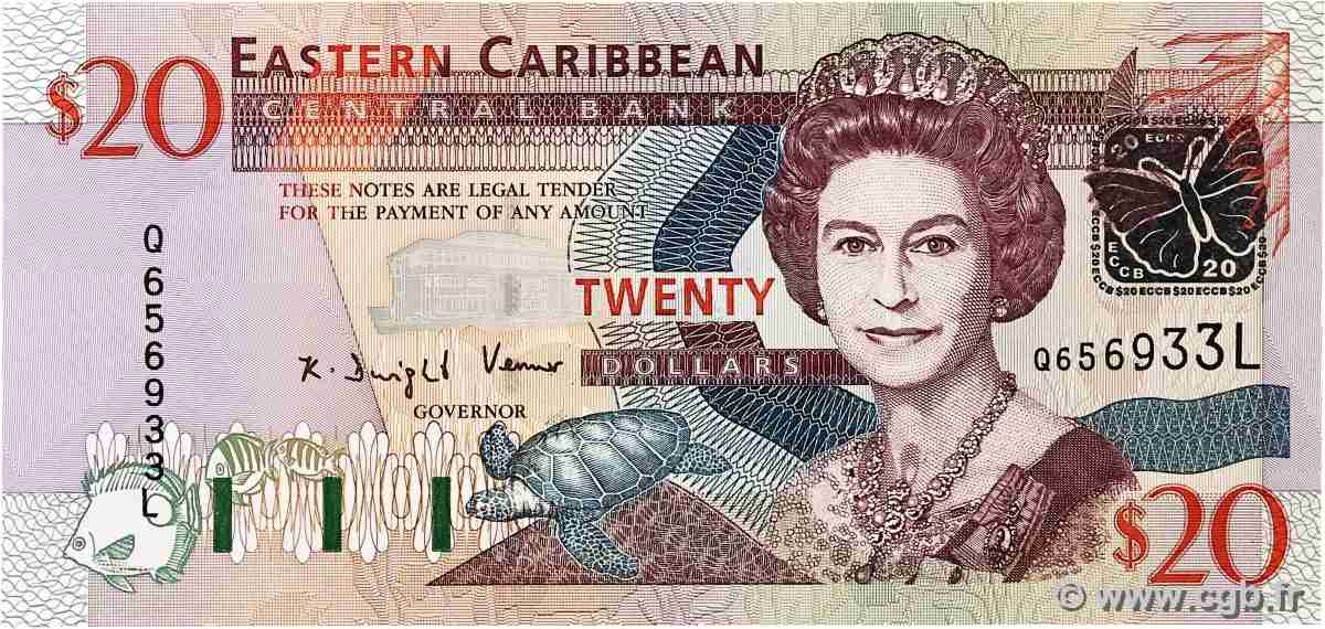 20 Dollars CARIBBEAN 2003 P.44l UNC-