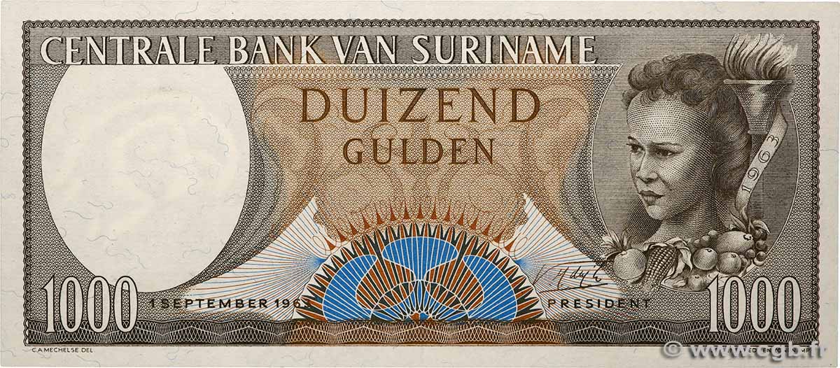 1000 Gulden SURINAM 1963 P.124 SC+