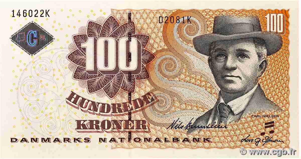 100 Kroner DANEMARK 2008 P.061i pr.NEUF