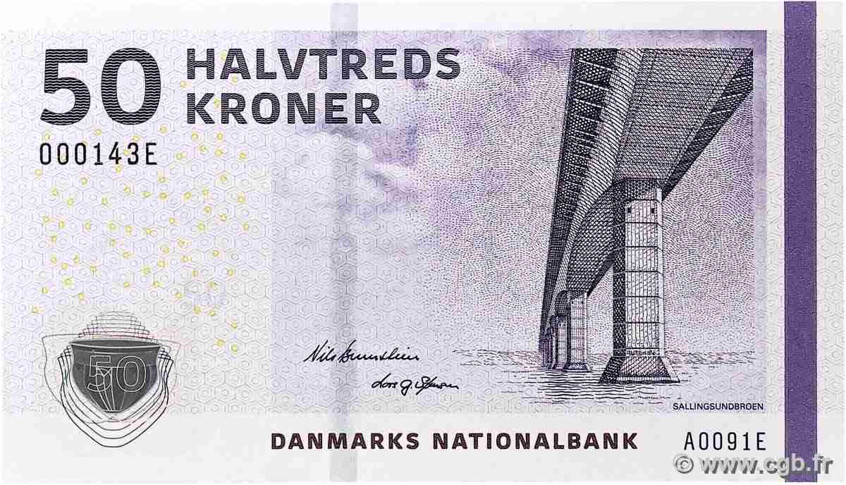 50 Kroner Petit numéro DINAMARCA 2009 P.065a FDC