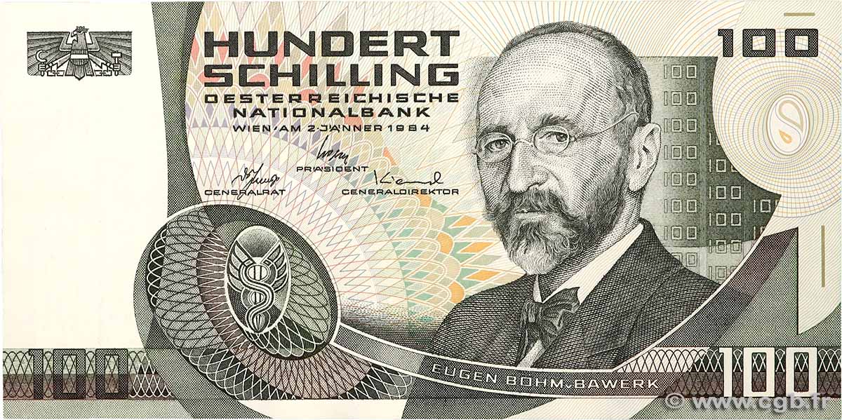 100 Schilling AUTRICHE 1984 P.150 SUP