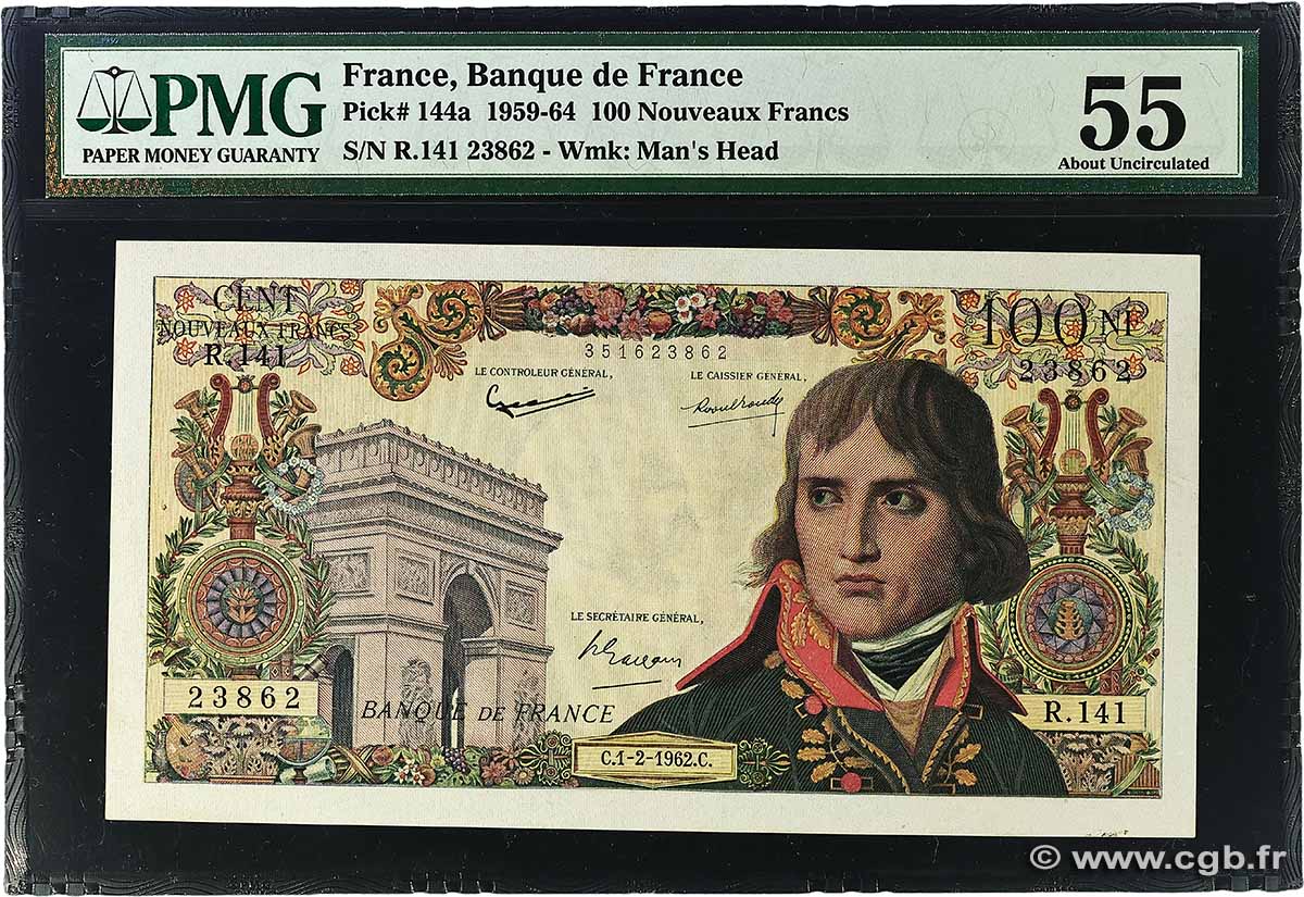 100 Nouveaux Francs BONAPARTE FRANCE 1962 F.59.13 AU