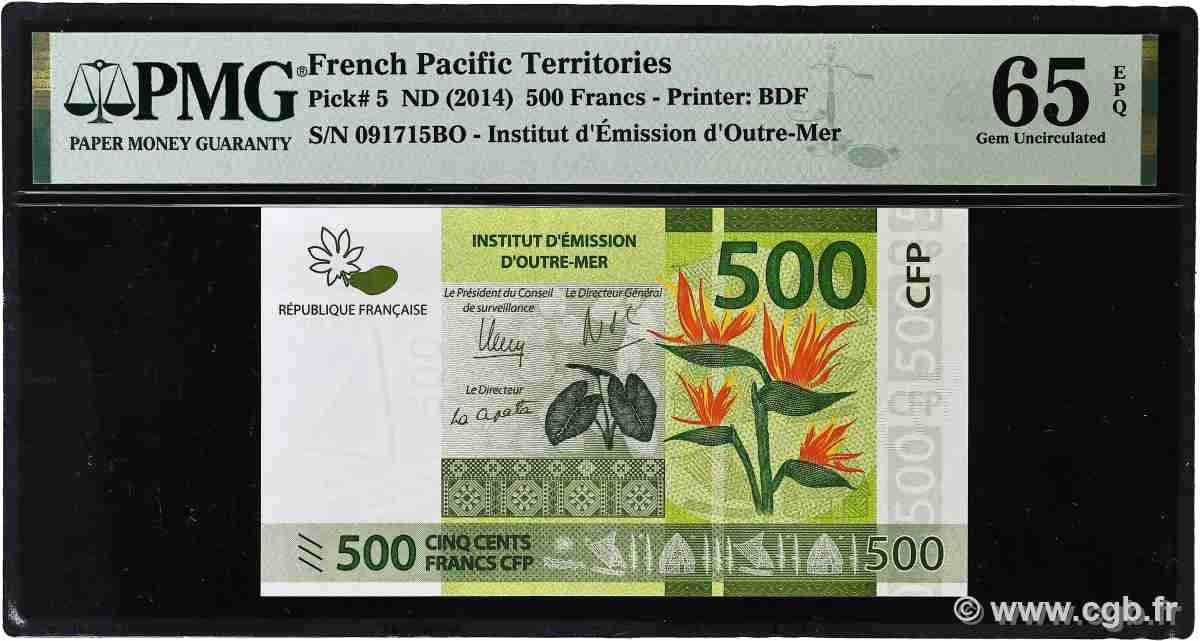 500 Francs FRENCH PACIFIC TERRITORIES 2014 P.05 FDC