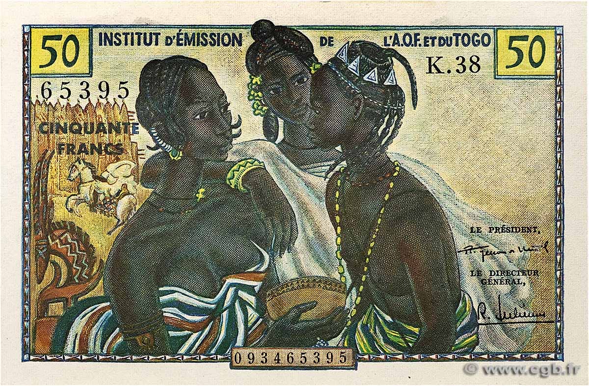 10 Francs FRENCH WEST AFRICA 1956 P.45 UNC-