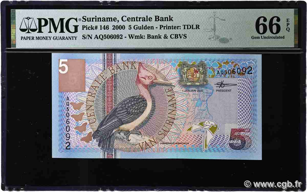 5 Gulden SURINAM 2000 P.146 FDC