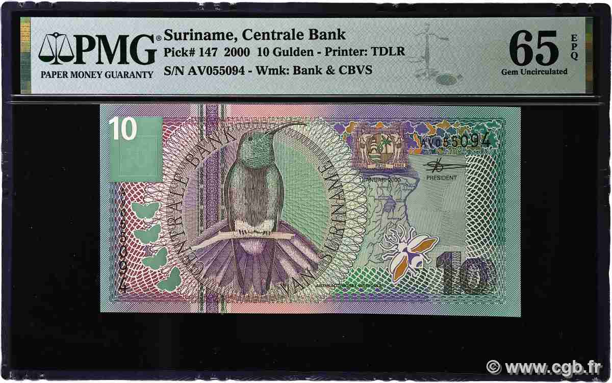 10 Gulden SURINAM 2000 P.147 NEUF