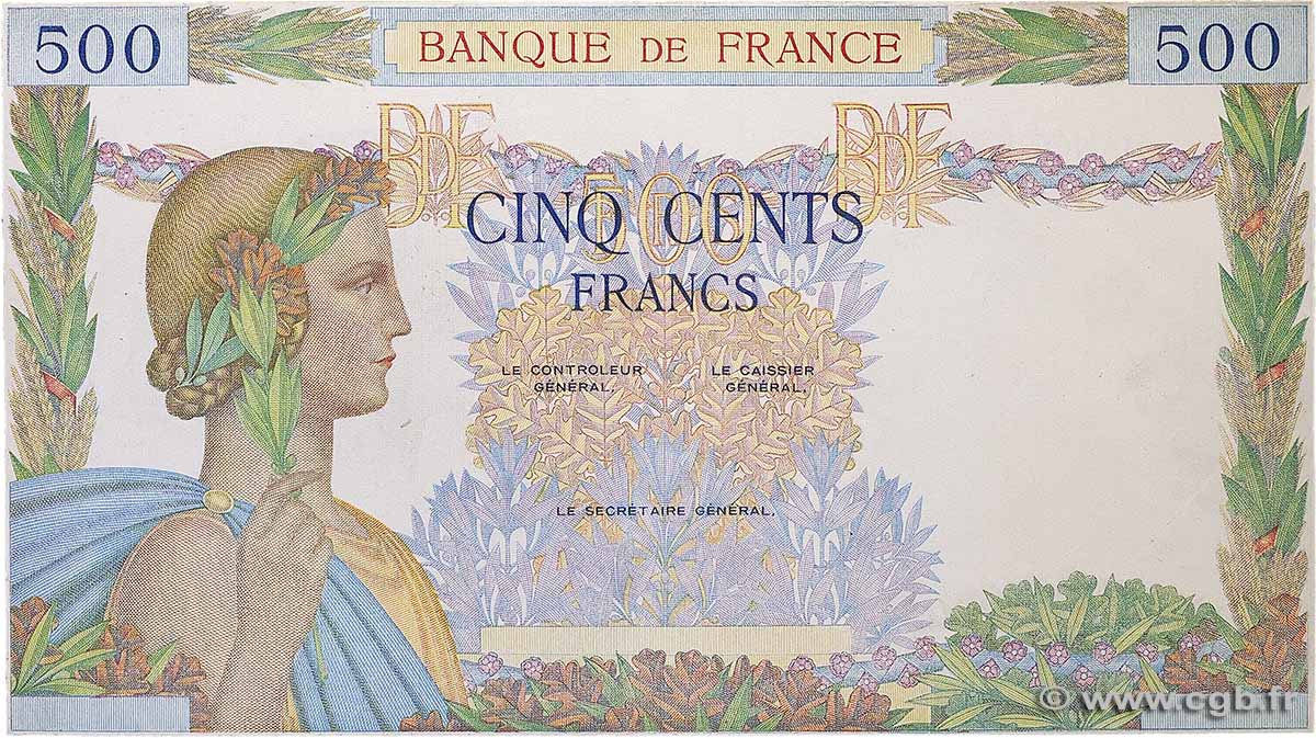 500 Francs LA PAIX Épreuve FRANCIA 1940 F.32.00E AU