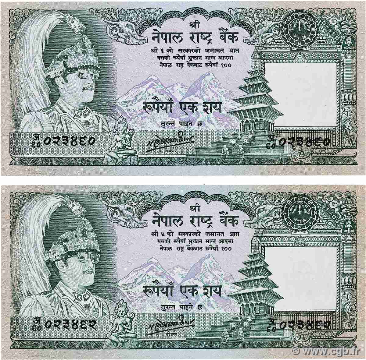 100 Rupees Lot NEPAL 1981 P.34c AU+