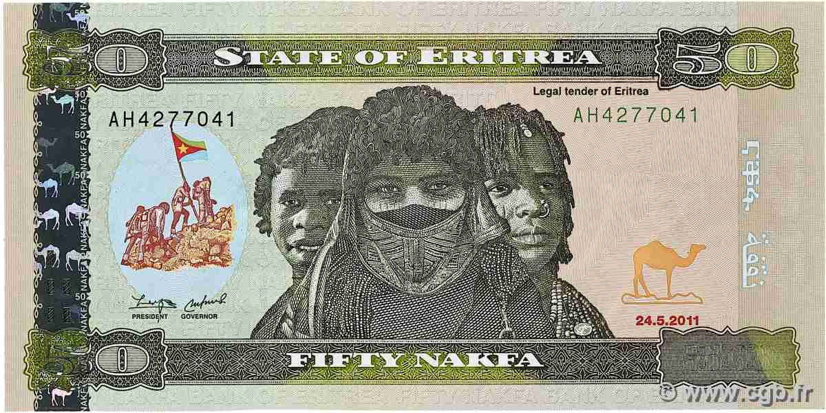 50 Nakfa ERITREA 2011 P.09 UNC