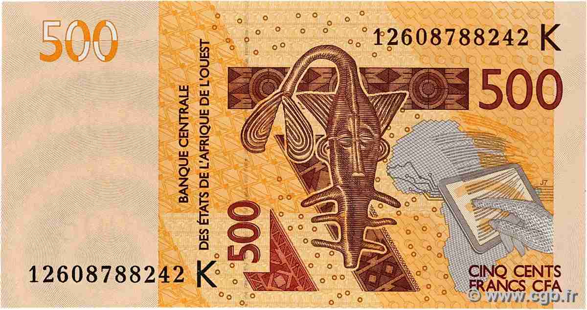 500 Francs WEST AFRICAN STATES 2012 P. 719Ka UNC