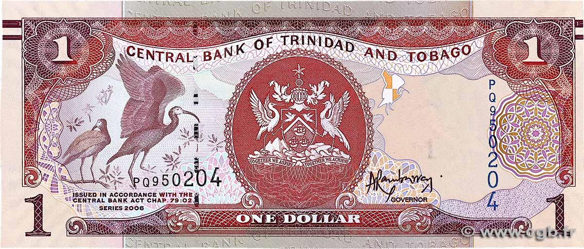 1 Dollar TRINIDAD and TOBAGO 2006 P.46 UNC-