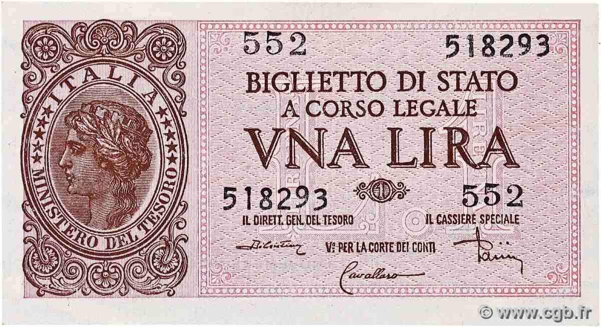 1 Lire ITALY 1944 P.029c UNC
