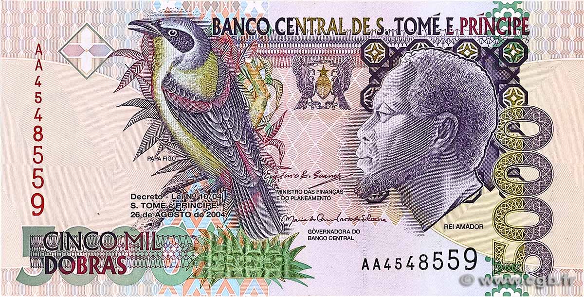 5000 Dobras SAO TOME E PRINCIPE 2004 P.065 VF+