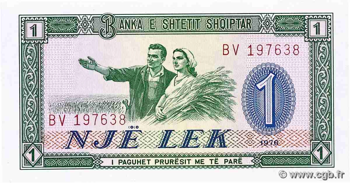 1 Lek ALBANIA 1976 P.40a UNC